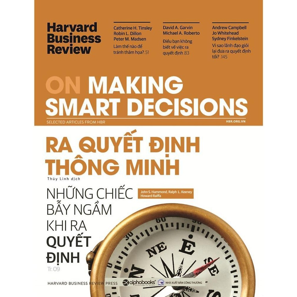 Sách - HBR ON - Ra quyết định thông minh 199k 