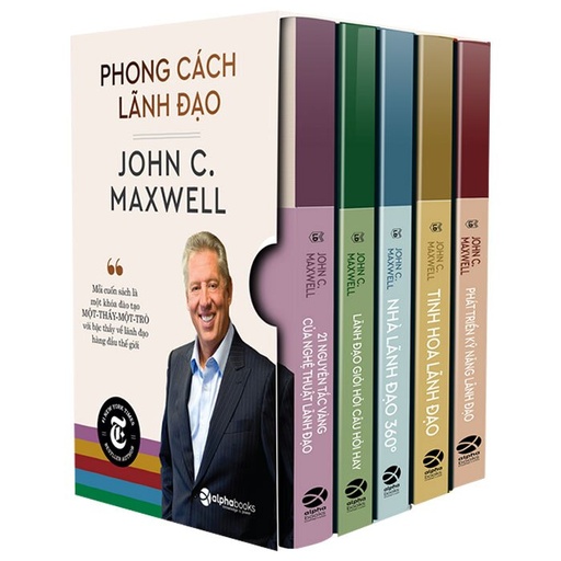 [8935251416350] Sách - Lãnh đạo phong cách John C.  Maxwell ( 5 cuốn ) 1.145k