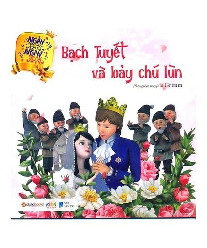 [8935251410235] Sách - Ngày xửa ngày xưa - Bạch tuyết và bảy chú lùn 39k