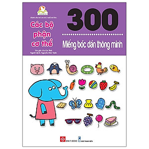 [8935212351140] 300 miếng bóc dán thông minh - Các bộ phận cơ thể_ST_MTHB